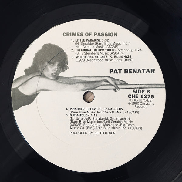 Pat Benatar "Crimes of Passion" LP (1980)