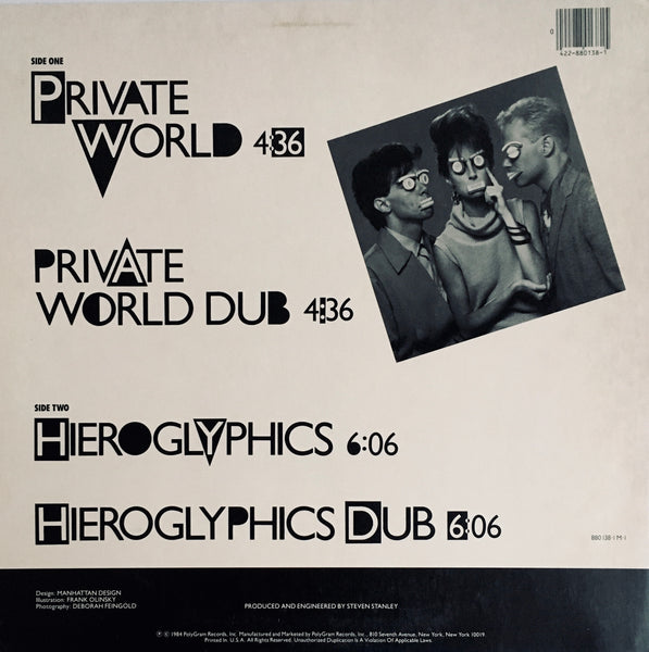 The Vels "Private World" Single LP (1984)