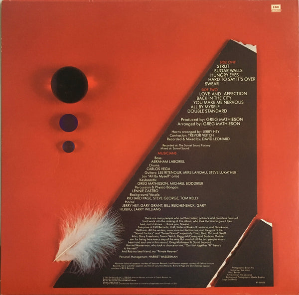Sheena Easton "A Private Heaven" LP (1984)