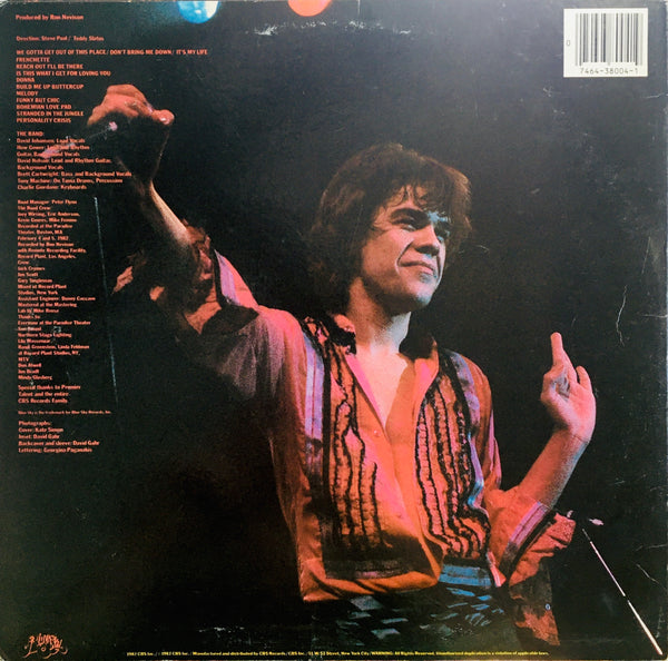 David Johansen "Live It Up" LP (1982)