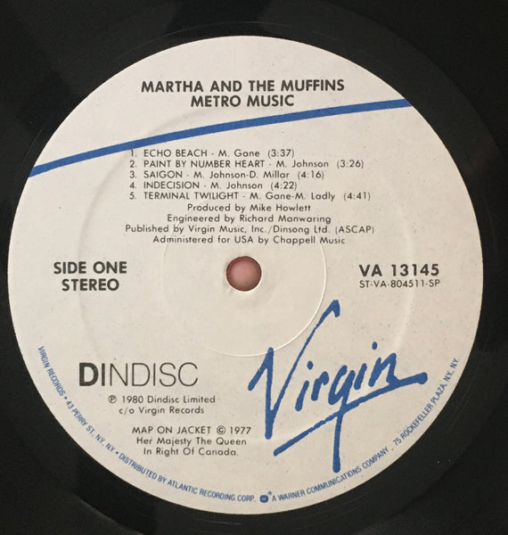 Martha And The Muffins "Metro Music" LP (1977)