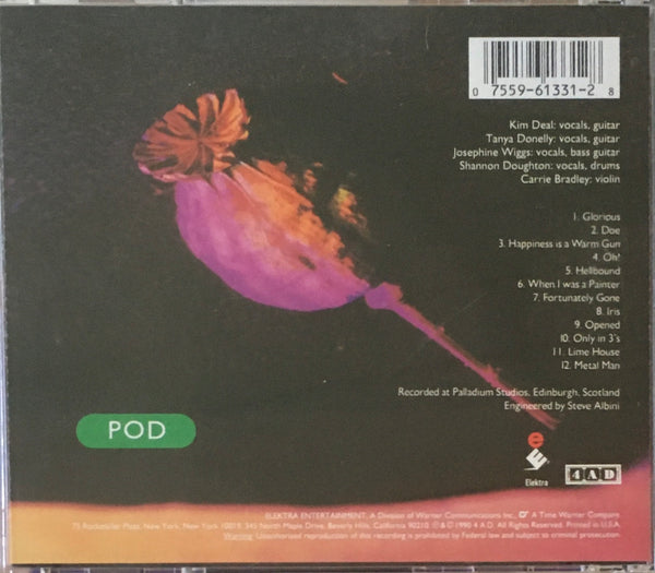 Breeders "Pod" CD RE (1992)
