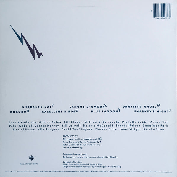 Laurie Anderson "Mister Heartbreak" PR QUIEXII LP (1984)