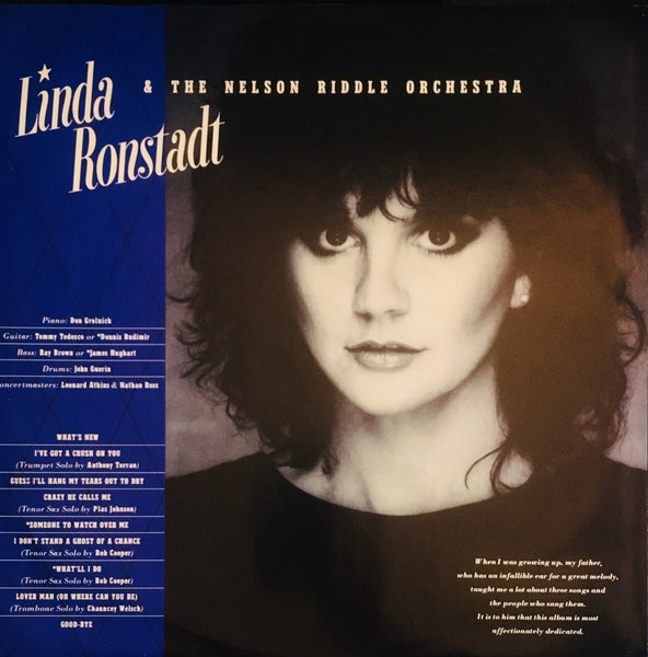 Linda Ronstadt & The Nelson Riddle Orchestra "What's New" LP (1983)