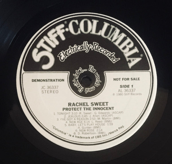 Rachel Sweet "Protect The Innocent" LP (1980)