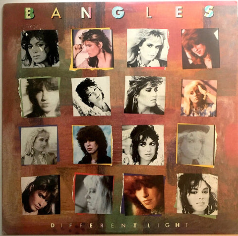 The Bangles, "Different Light" LP (1985). Front cover image. Pop-rock, power-pop.