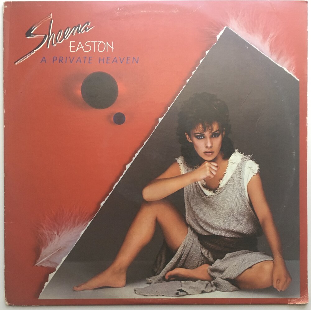 Sheena Easton, "A Private Heaven" LP (1984). Front cover image. Features "Sugar Walls," pop-funk, dance.