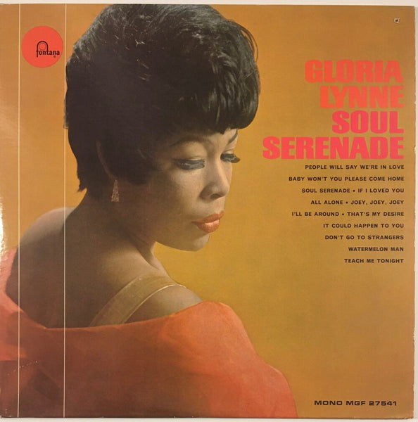Gloria Lynne, "Soul Serenade" Promo LP (1965). Front cover image. Mono. R&B, soul, and jazz, from the late great Gloria Lynne.