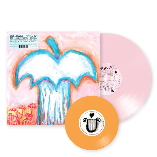 Deerhoof "Apple 'O'" Cotton Candy LP RE + Orange 7" single (2023)