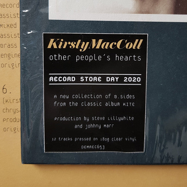 Kirsty MacColl "Other People's Hearts" CLEAR LP (RSD 2020)