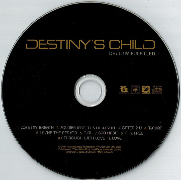 Destiny's Child "Destiny Fulfilled" CD Enh (2004)