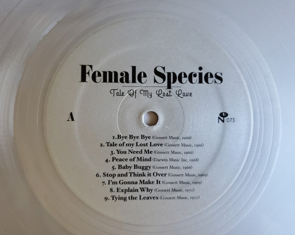 Female Species "Tale Of My Lost Love" Silver/Moonshine RE LP (2022)