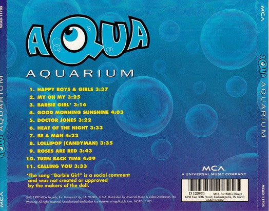 Aqua "Aquarium" CD (1997)