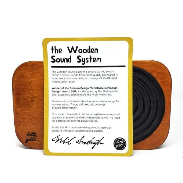 Bitti Gitti Wooden Sound System (Black)