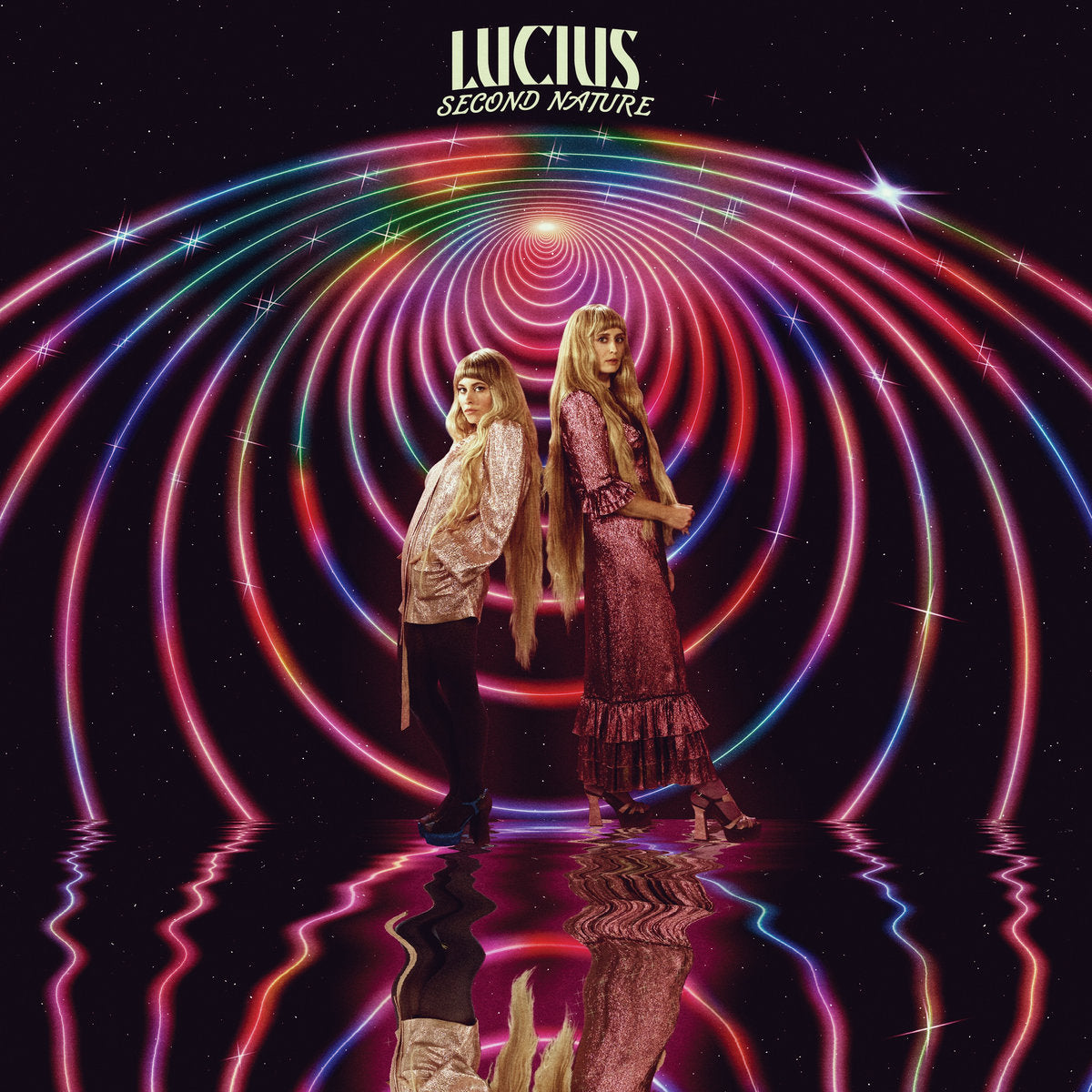 Lucius "Second Nature" RT Black and Pink Swirl LP (2022)