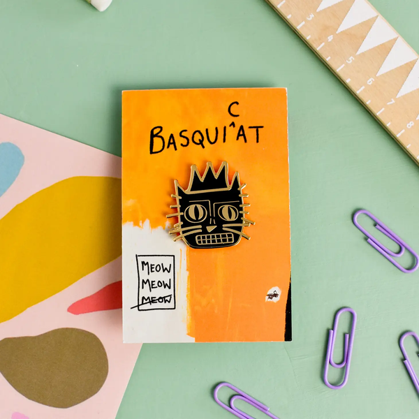"BasquiCAT" Artist Pin