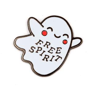 "Free Spirit Ghost" Enamel Pin