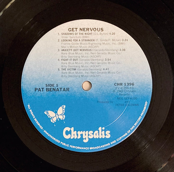 Pat Benatar “Get Nervous” LP (1982)