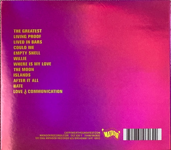 Cat Power "The Greatest" CD Digipak (2006)