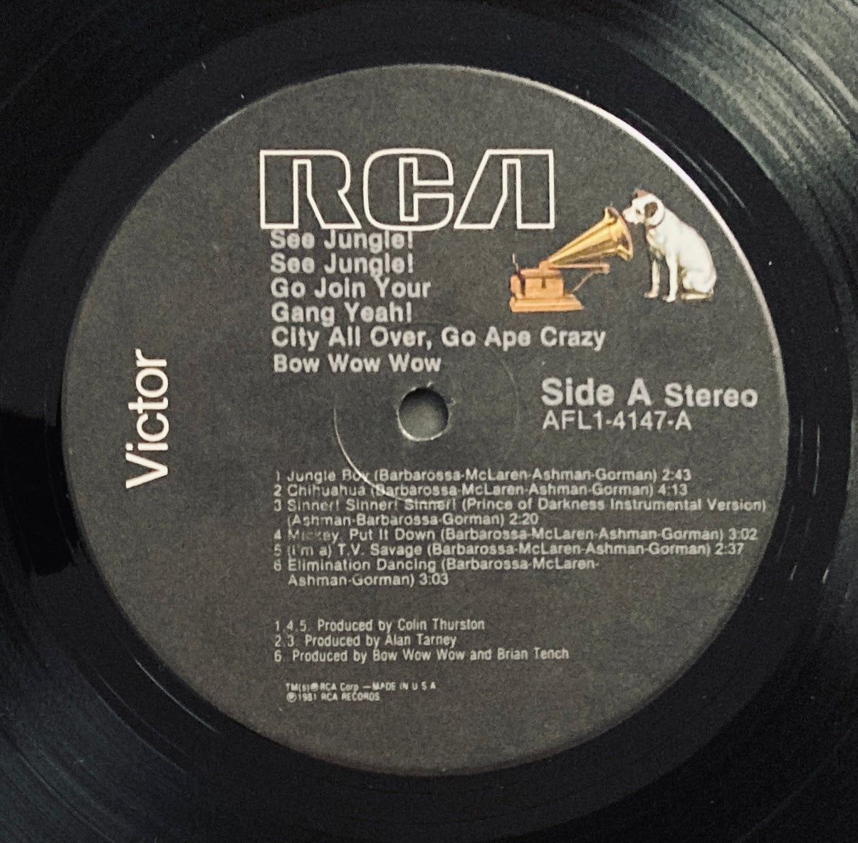 Bow Wow Wow “See Jungle! See Jungle! …” LP (1981) – Modern Soul