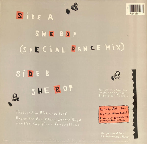 Cyndi Lauper "She Bop" 12" Remix Single (1984)