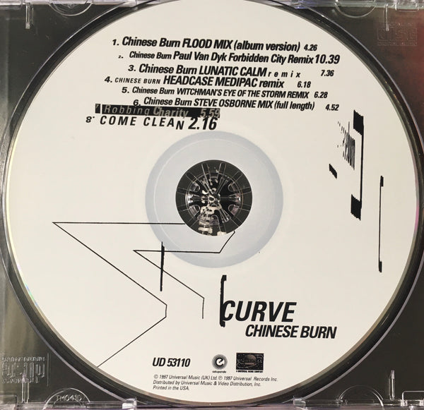 Curve “Chinese Burn” PR CD Single (1997)