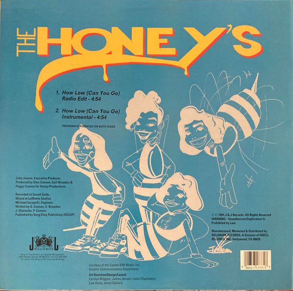 Honey's, The "How Low Can You Go" 12" Single (1991)