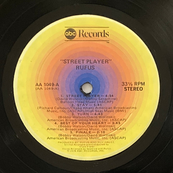 Chaka Khan & Rufus "Street Player" LP (1978)