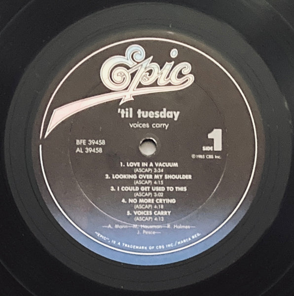 'Til Tuesday "Voices Carry" LP (1985)