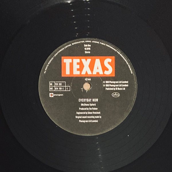Texas "Everyday Now" 12" Single (1989)