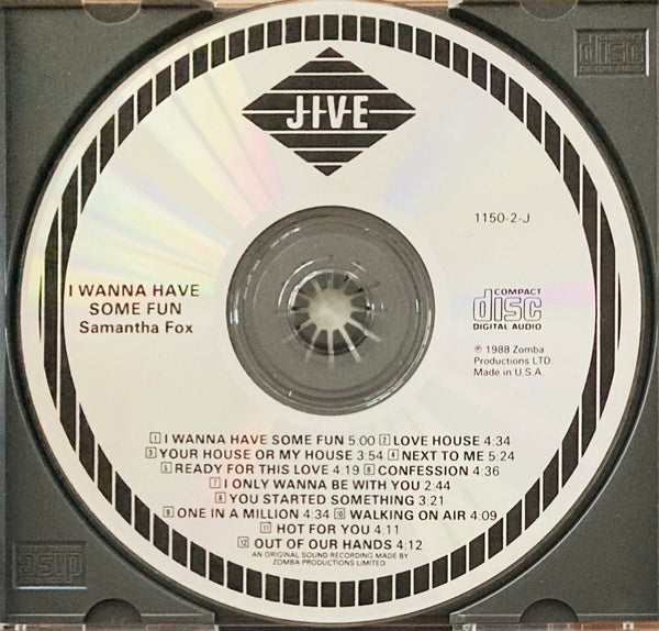 Samantha Fox “I Wanna Have Some Fun” CD (1988)