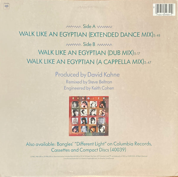 Bangles "Walk LIke An Egyptian" 12" Single