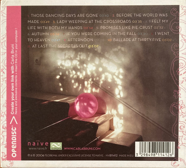 Carla Bruni "No Promises" CD Enh (2007)