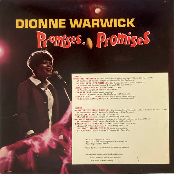 Dionne Warwick "Promises Promises" ST LP (1968)