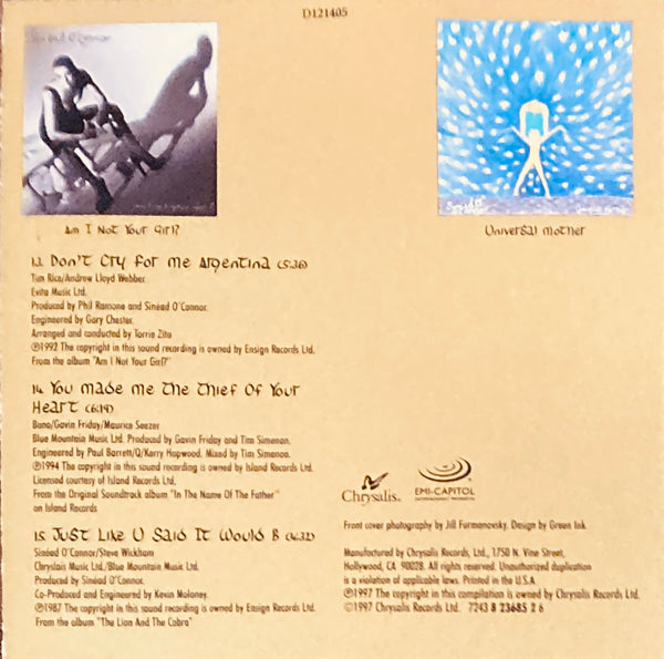 Sinead O'Connor "So Far... The Best Of" CD (1997)