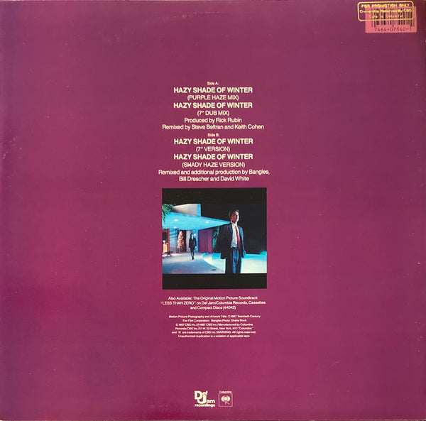 Bangles "Hazy Shade Of Winter" 12" Single (1987)