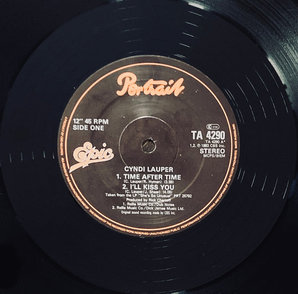 Cyndi Lauper "Time After Time" 12" Single (1984)