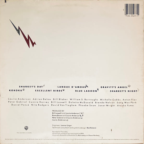 Laurie Anderson “Mister Heartbreak” PR LP (1984)