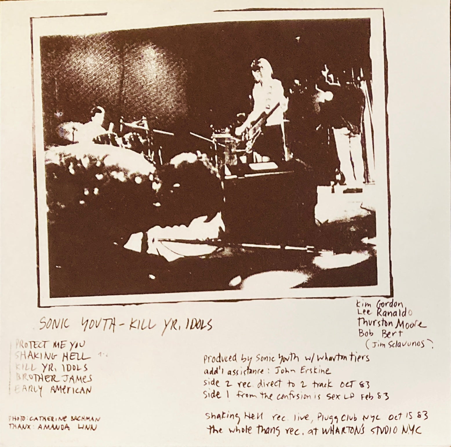 Modern Soul Records - Sonic Youth “Kill Yr Idols” UO LP (1983)