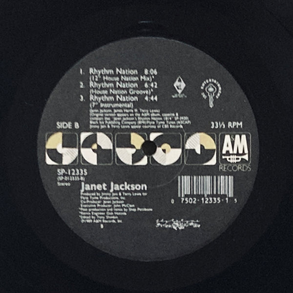 Janet Jackson "Rhythm Nation" 12" Single (1989)