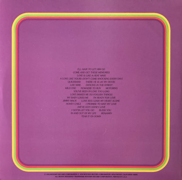 Martha Reeves & The Vandellas "Anthology" 2 X LP (1974)