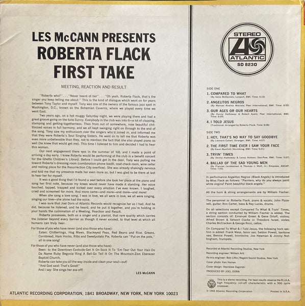 Roberta Flack "First Take" LP (1969)