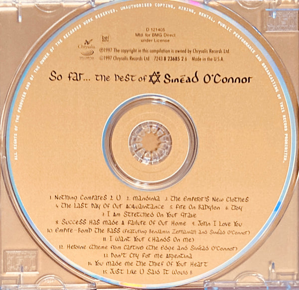 Sinead O'Connor "So Far... The Best Of" CD (1997)
