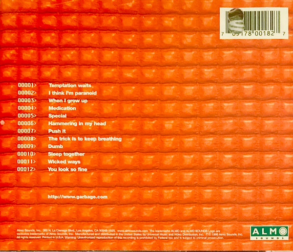 Garbage "Version 2.0" CD (1998)