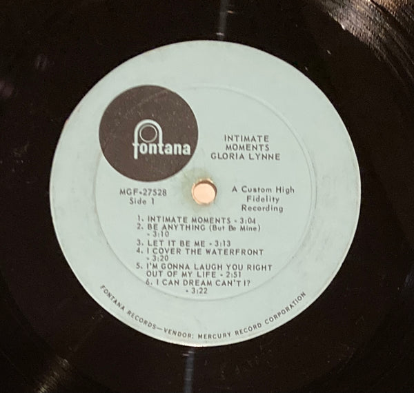 Gloria Lynne "Intimate Moments" LP (1965)