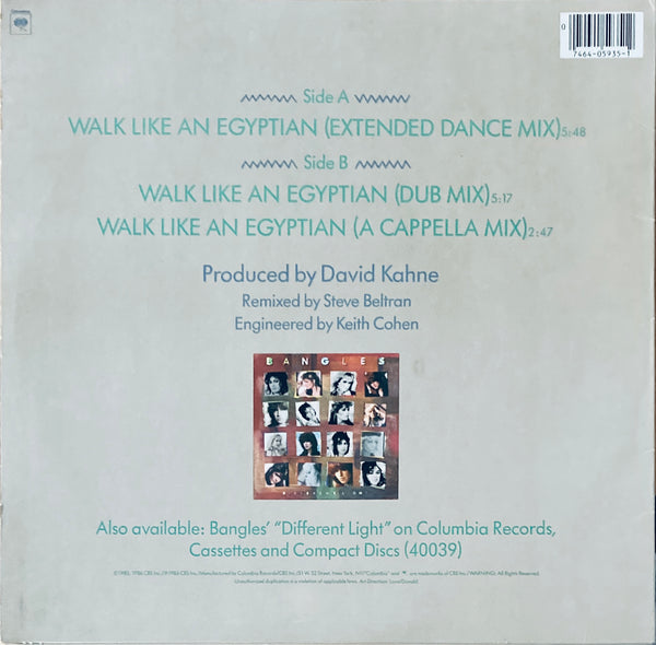 Bangles "Walk Like An Egyptian" 12" Single (1986)