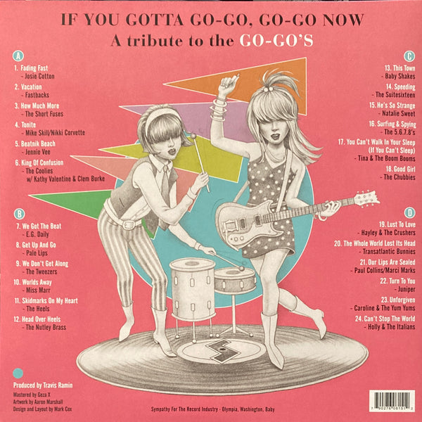 Various "If You Gotta Go-Go, Go-Go Now" Go-Go's Tribute Pink/Aqua 2xLP (2023)