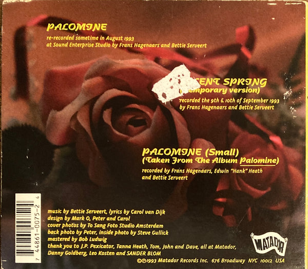 Bettie Serveert "Palomine" CD Single (1993)