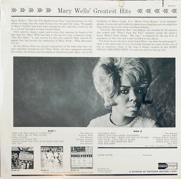 Mary Wells "Greatest Hits" LP (1963/4)