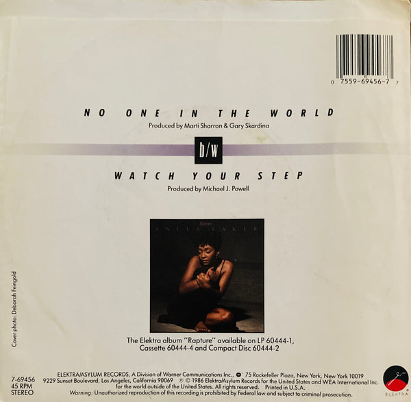 Anita Baker "No One In The World" Single (1986)